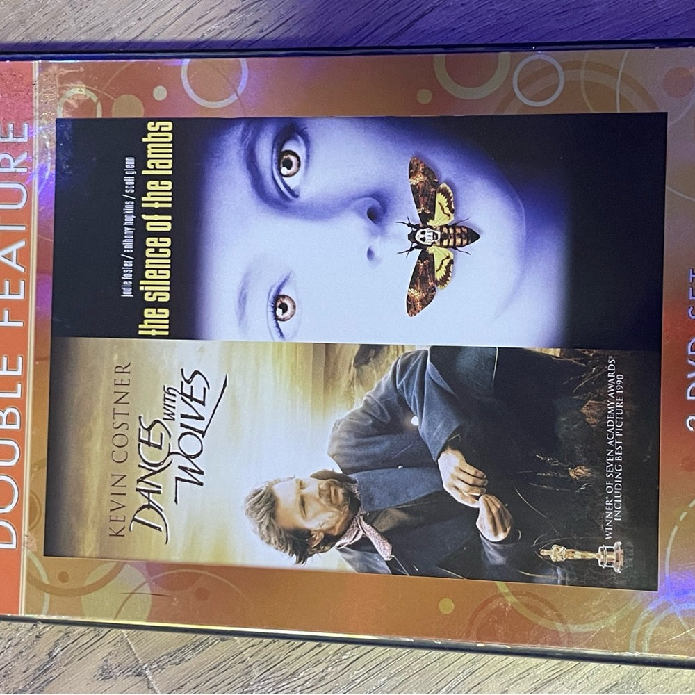 Double Feature DVD: The Silence of the Lambs & Dances with Wolves